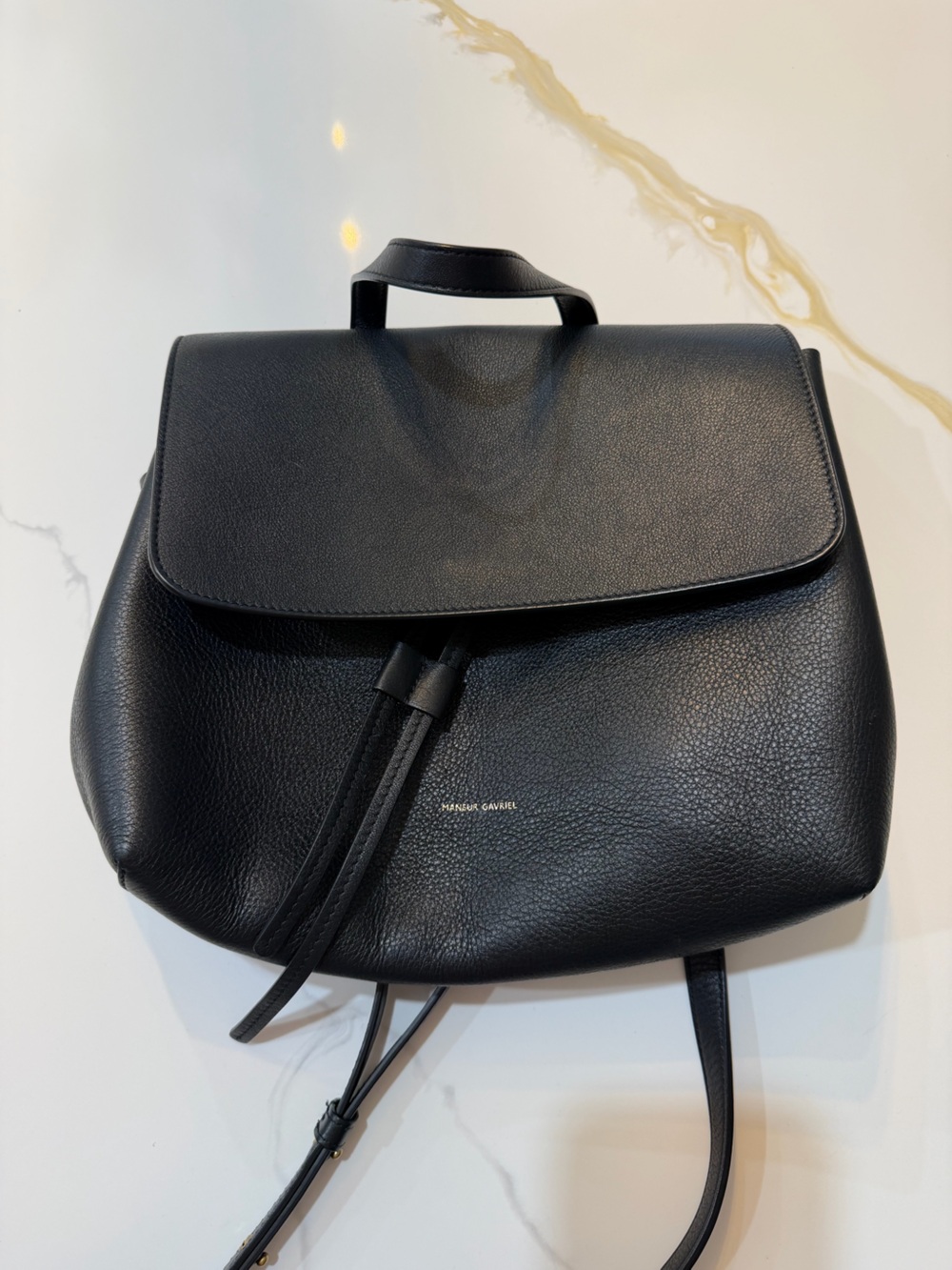 Mansur Gavriel Black Leather crossbody